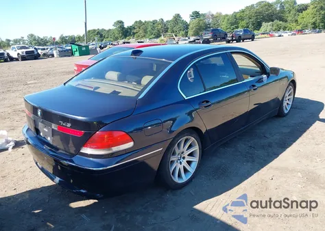 2004 BMW 745Li z USA, uszkodzony, nr VIN WBAGN63564DS54706